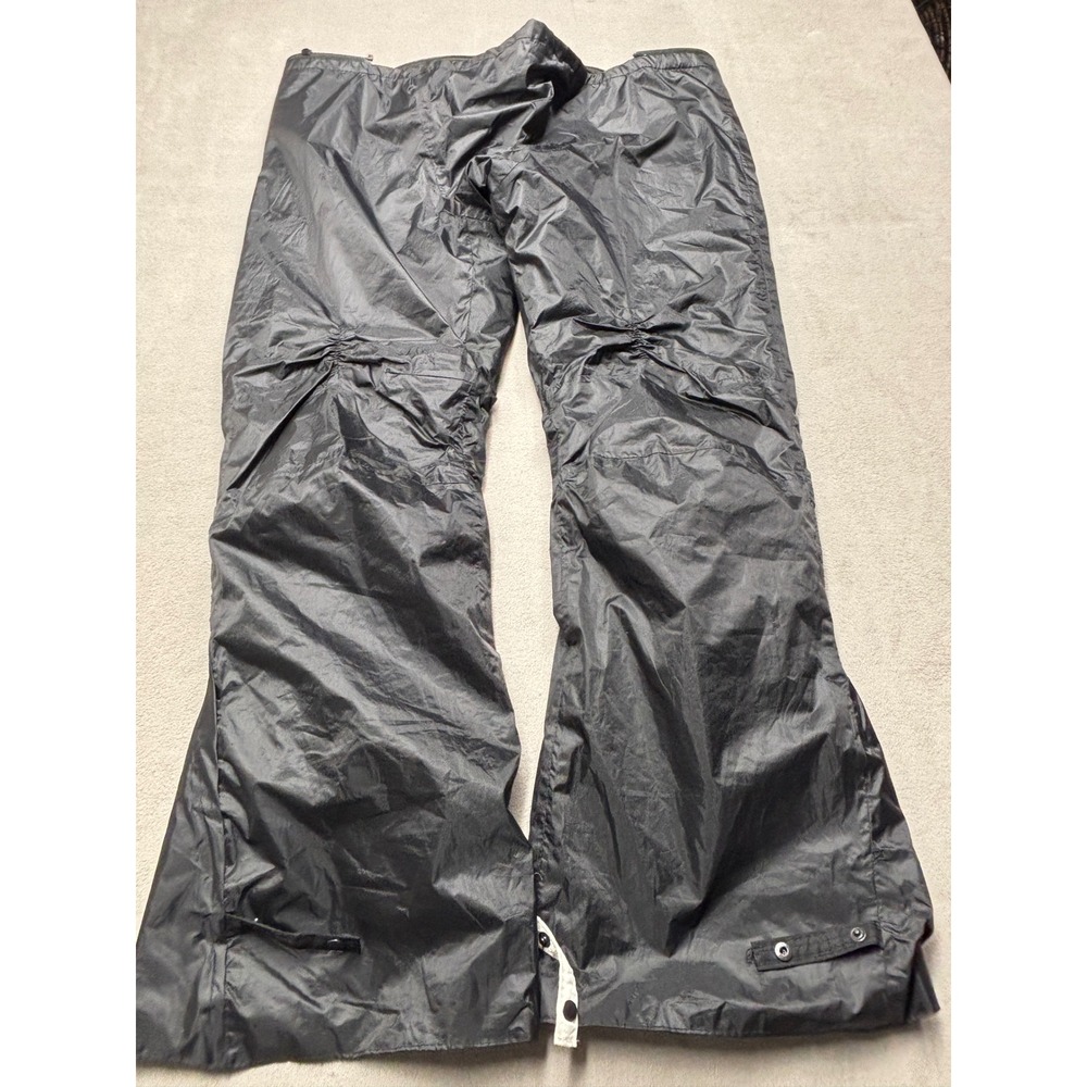 AGV Sport Black Nylon Motorcycle Overpants Quilted Lining Mens Large L Touring